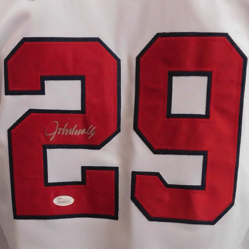 john smoltz autographed jersey