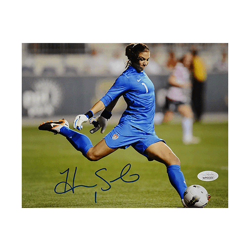 Hope Solo Signed Team USA Pose 4 8x10 Photo (JSA)