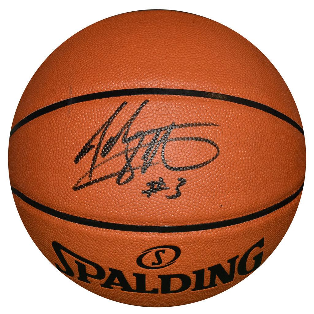 John Starks Signed Spalding NBA Basketball - Black Ink (JSA)