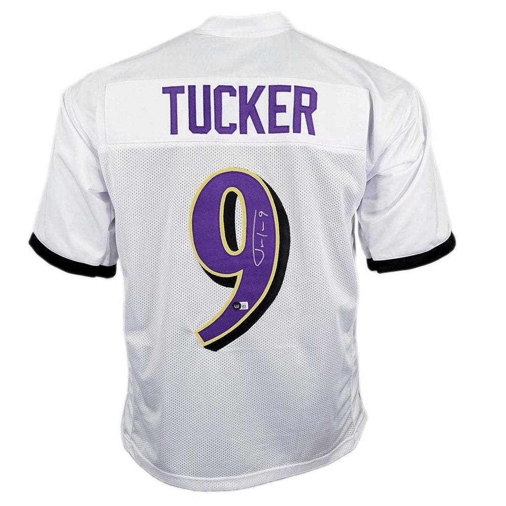 Baltimore Ravens Nike Game Road Jersey - White - Justin Tucker - Mens