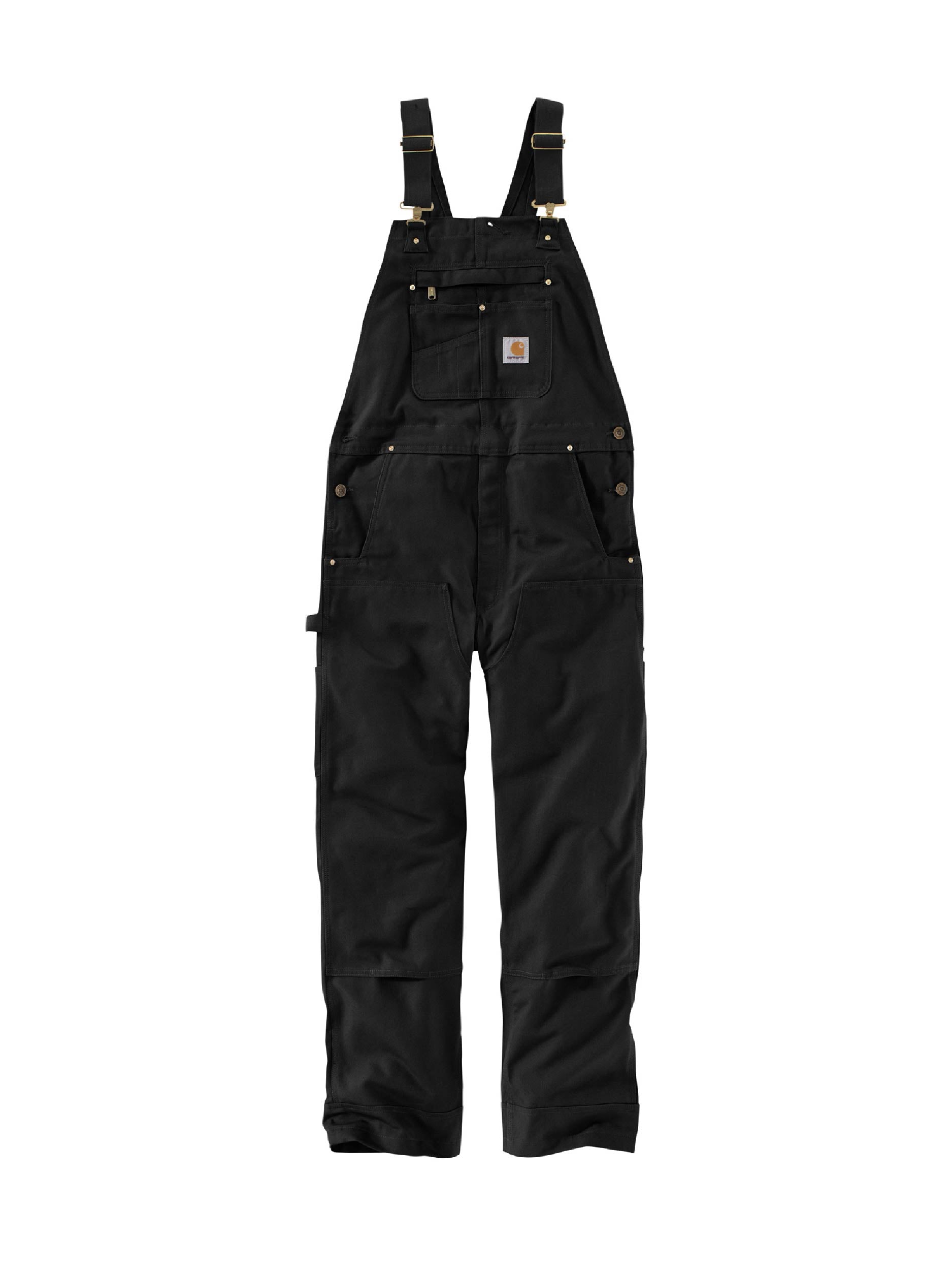 AT204B. Carhartt® Duck Unlined Bib Overalls (Waist 42-48)