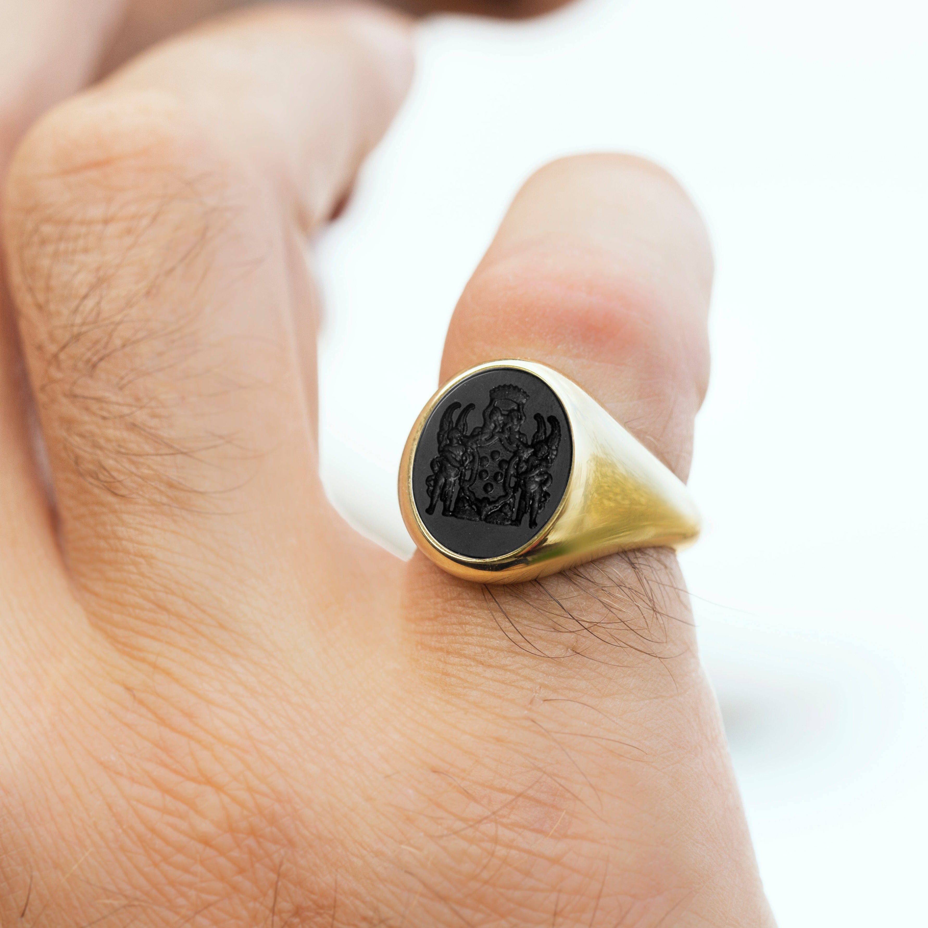 R.ALAGAN Oval Stone Signet Ring リング-