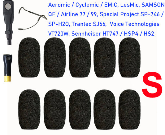 Cylindrical Black Foam Windscreens Shure SM-31FH 10-Pack — AV Now