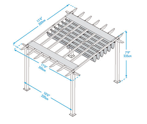 pergola dimensions