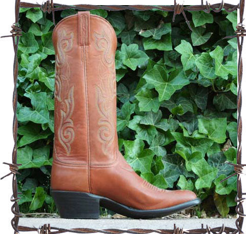 deer skin cowboy boots