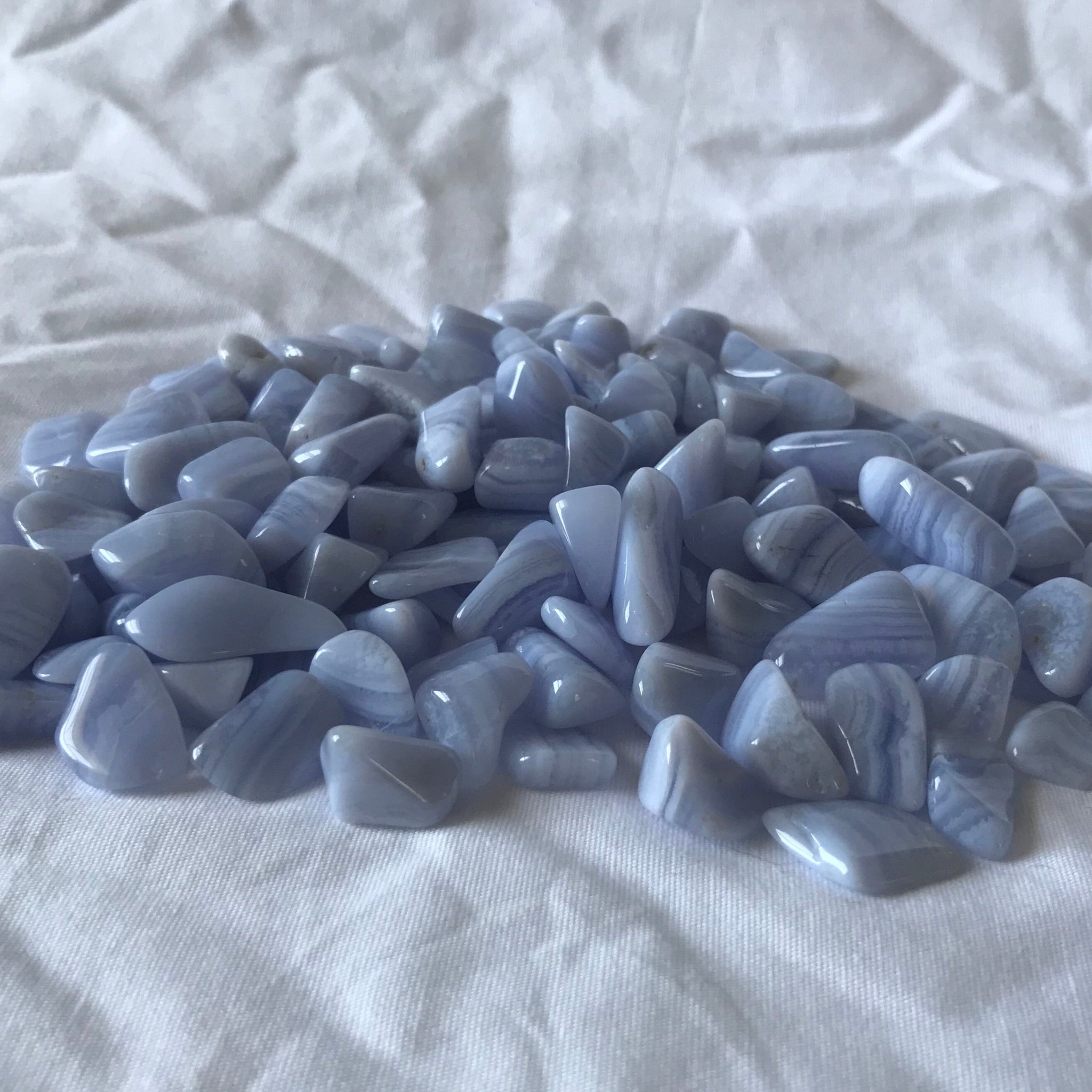 tumbled blue lace agate