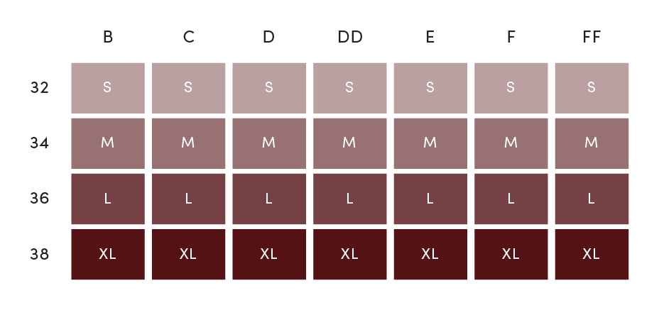 tutti fruitti size chart