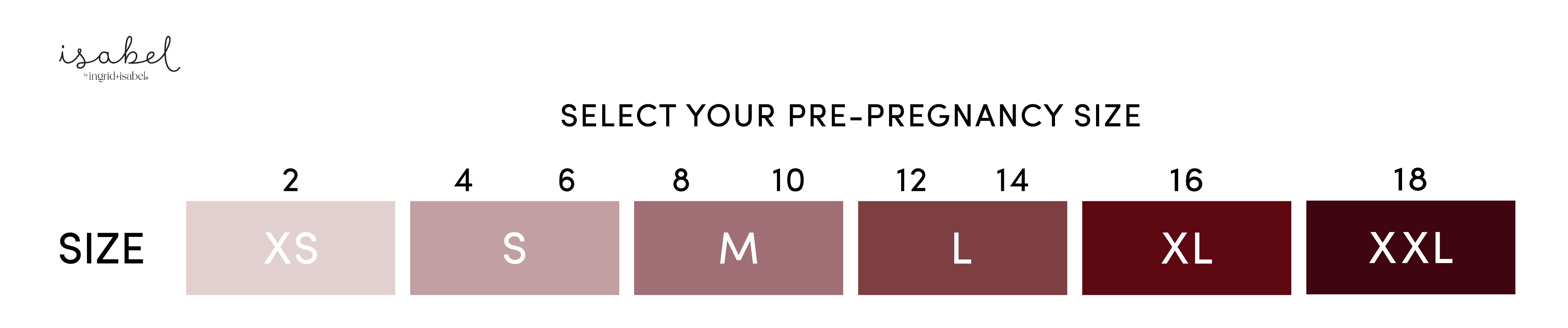 Ingrid Size Chart