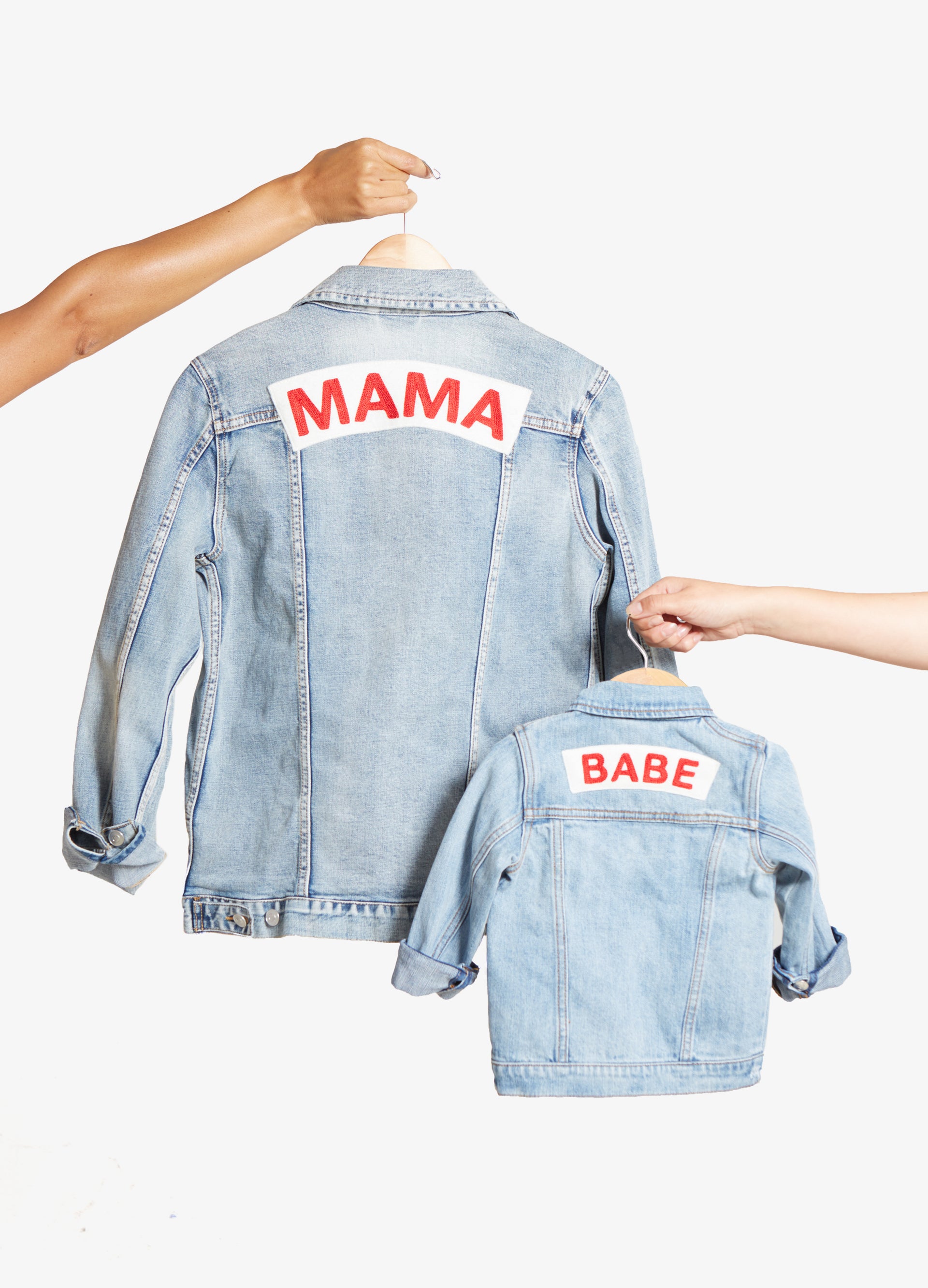 mommy and me jean jackets