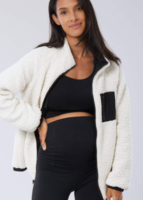 Maternity Cardigan - Cozy, Black Sweater Perfect for Pregnancy – Ingrid+ Isabel