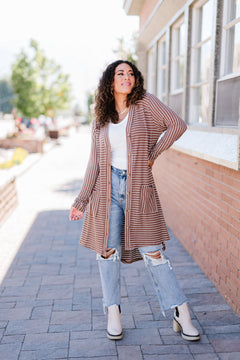 Simply Adorable Striped Cardigan