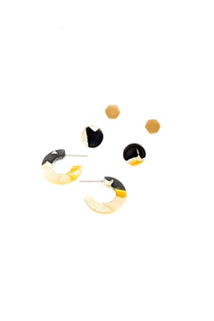 Wren Stud Earring Set | Mustard