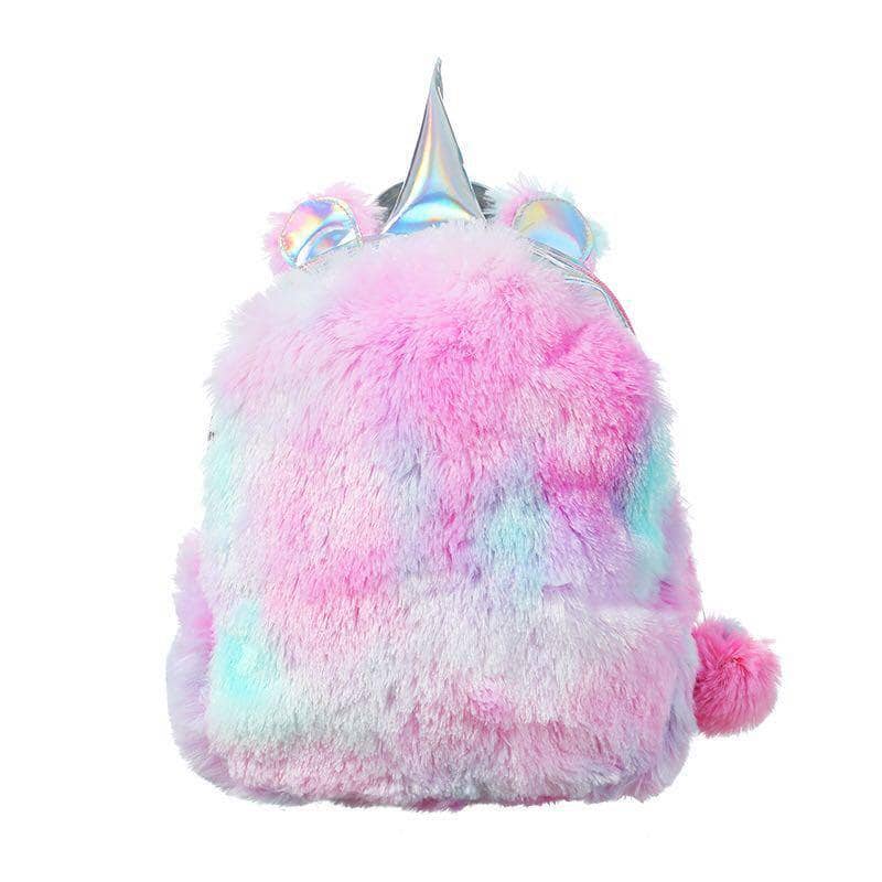 fuzzy mini backpack