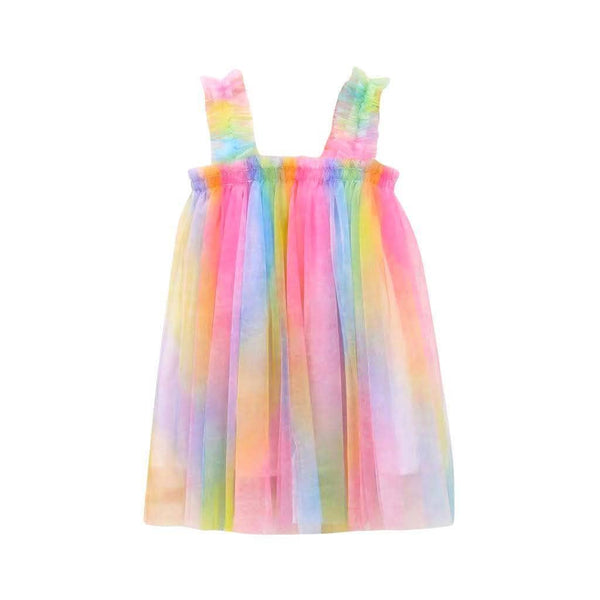 Ombré Rainbow Tulle Dress