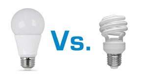 LED Light Bulbs vs. CFL Light Bulbs