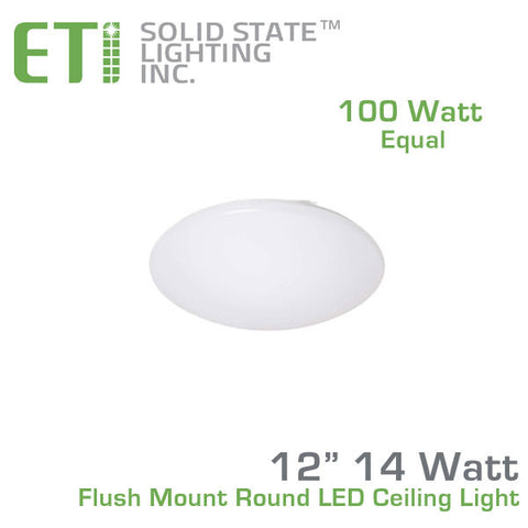 Eti 12 Inch Flush Mount Round Led Ceiling Light 54074143
