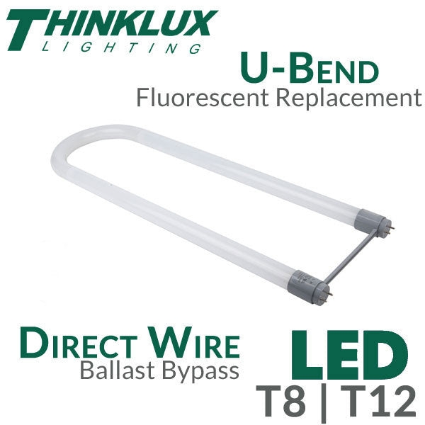 U-Bent LED T8 T12 Tube Light Ballast Bypass Direct Wire ... 4ft t8 led wiring diagram 
