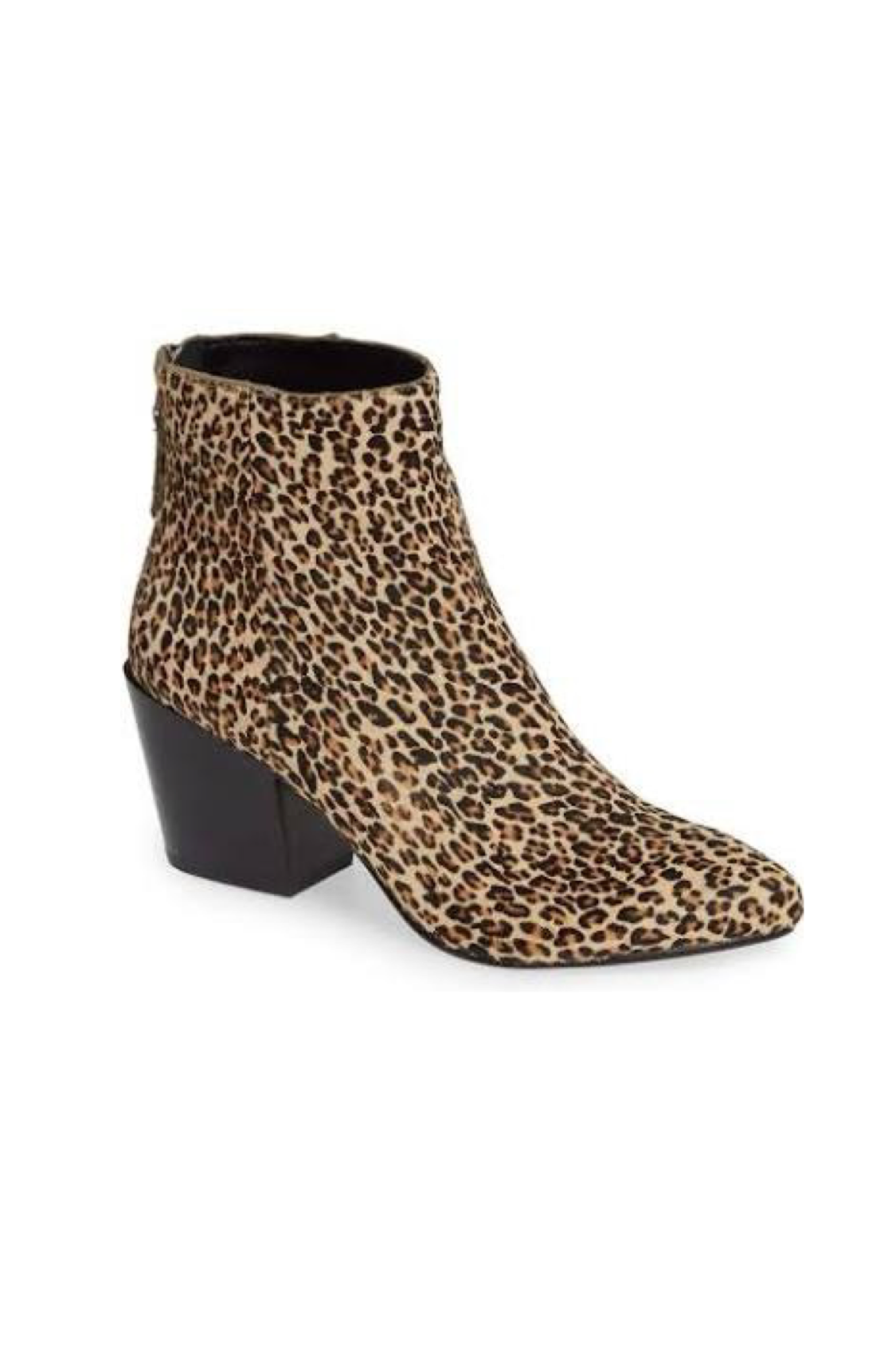 Coltyn Leopard Calf Hair Booties by 