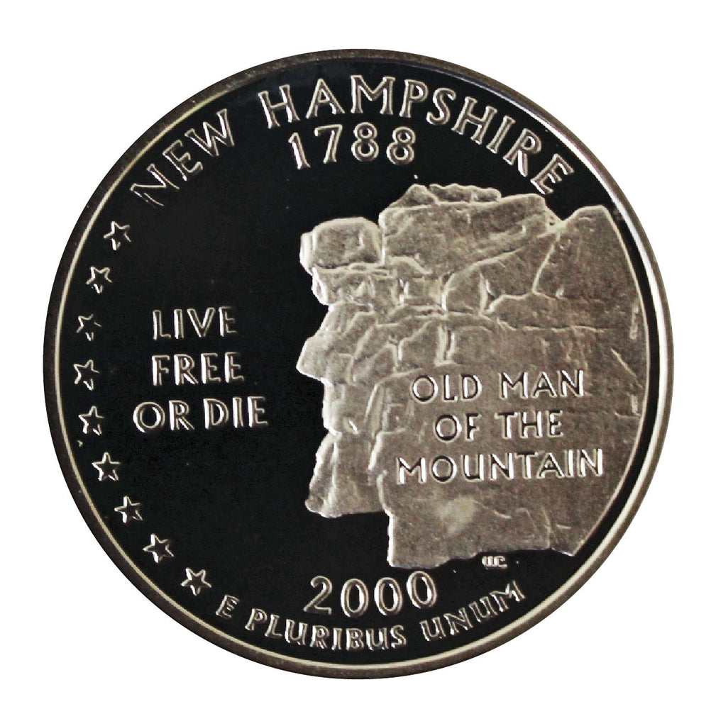 2000 / State Quarter Deep Cameo Silver Proof / New Hampshire – The ...