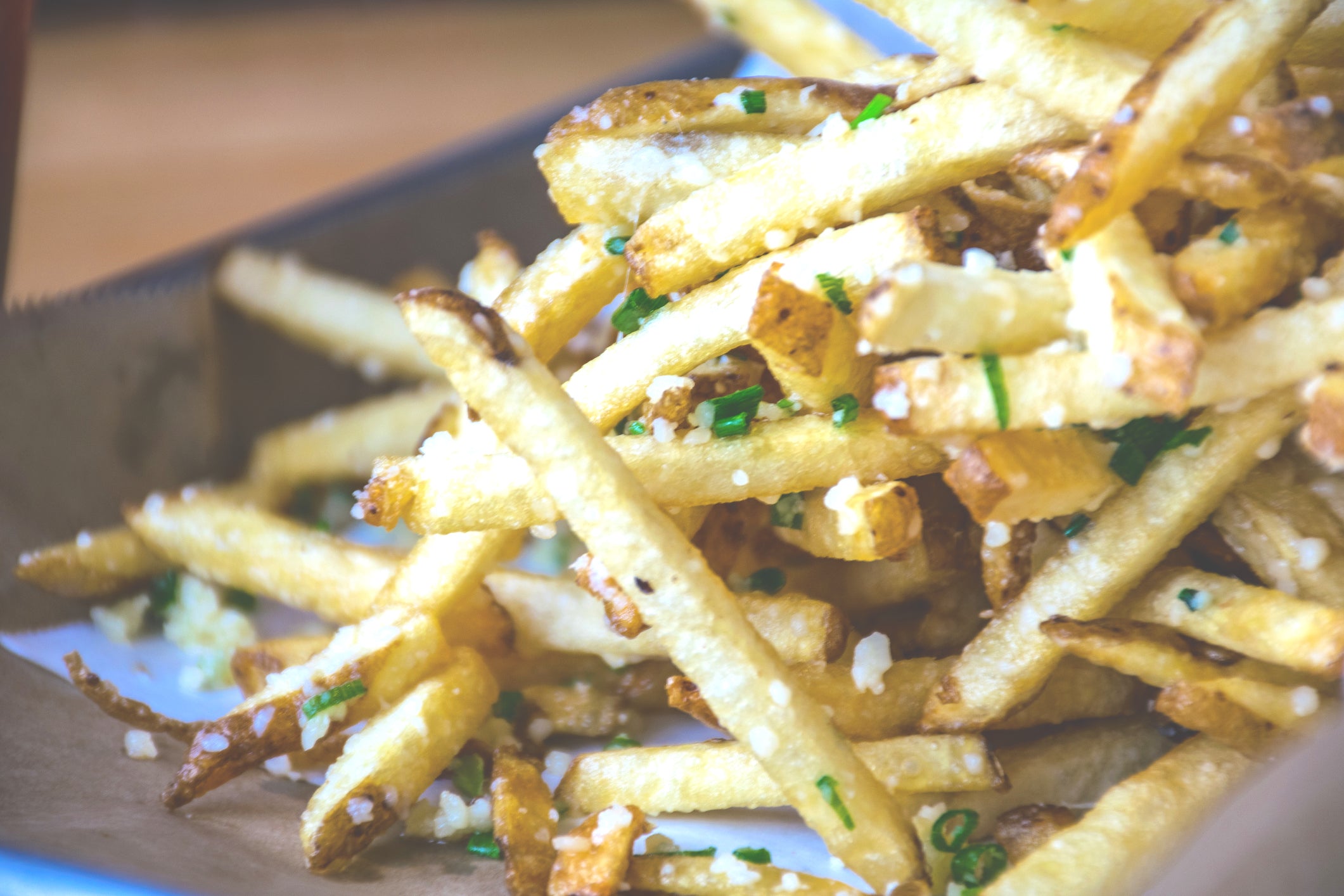 Parmesan Truffle Fries Made with Real White Truffle Oil