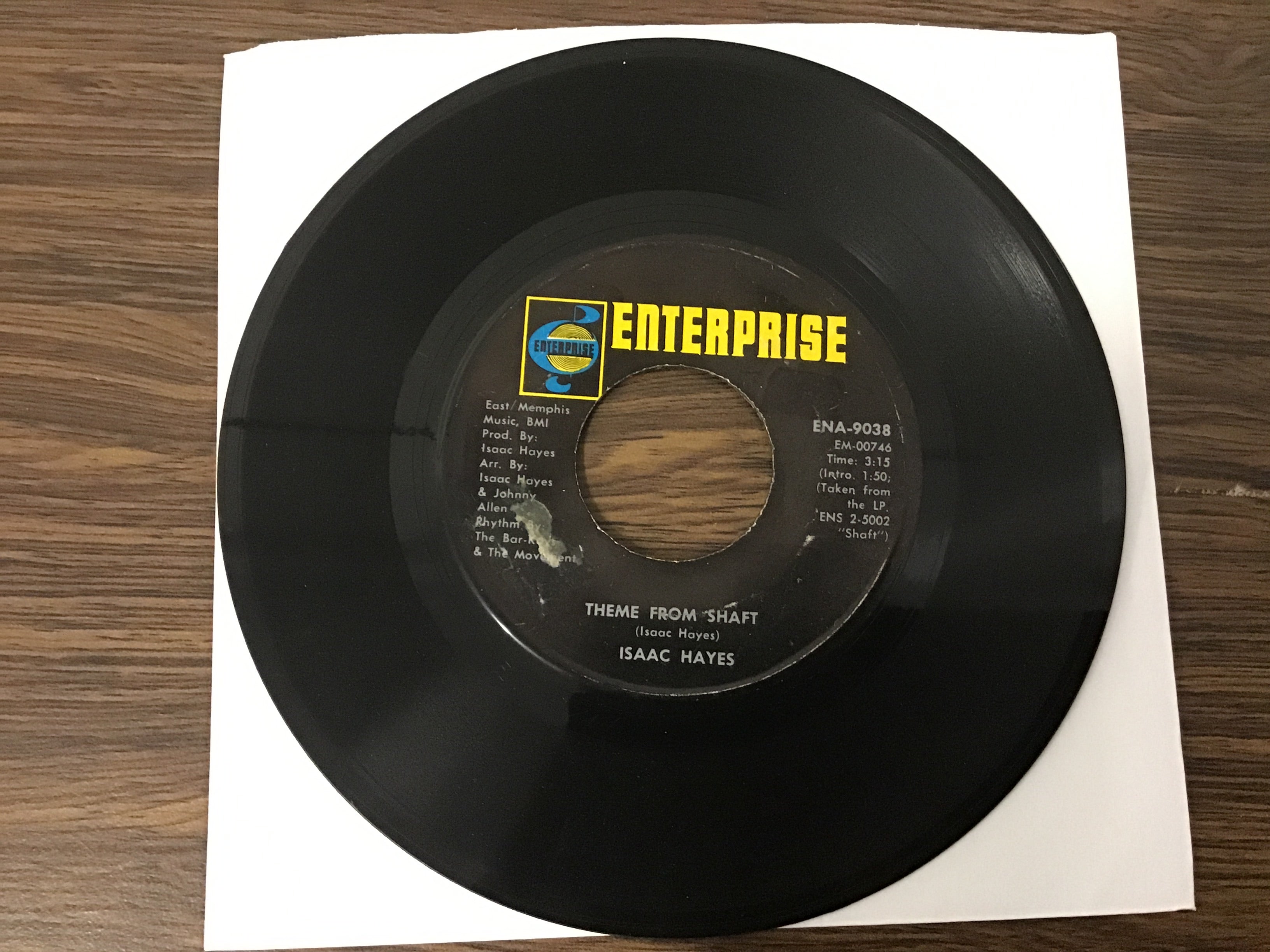 Isaac Hayes Theme from Shaft 45