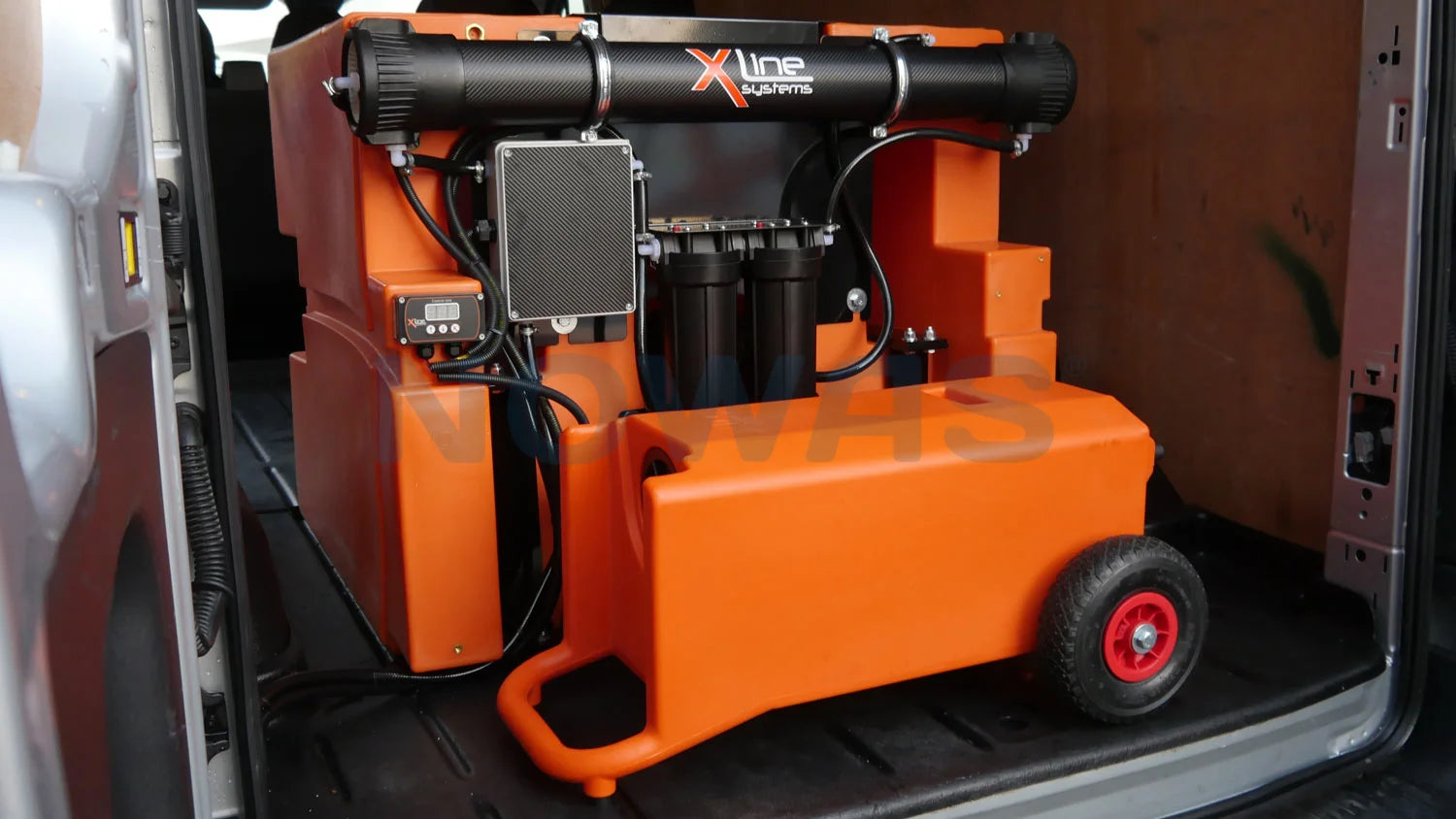 X-trolley 45 liter trolley vandvogn med hjul, pumpe, batteri m.m