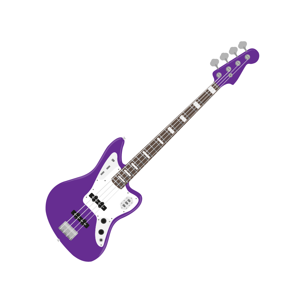 bass guitar wall sticker