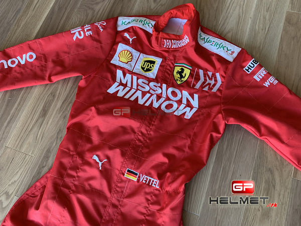 Vettel 2019 Mission Winnow Racing Suit / Ferrari F1 – GPHelmet