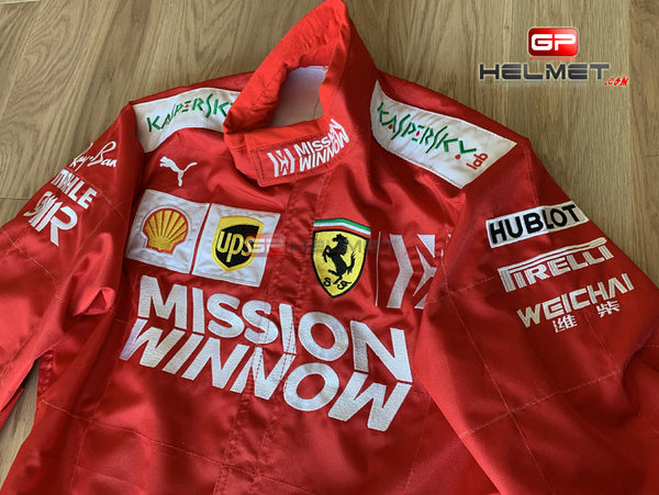 Vettel 2019 Mission Winnow Racing Suit / Ferrari F1 – GPHelmet