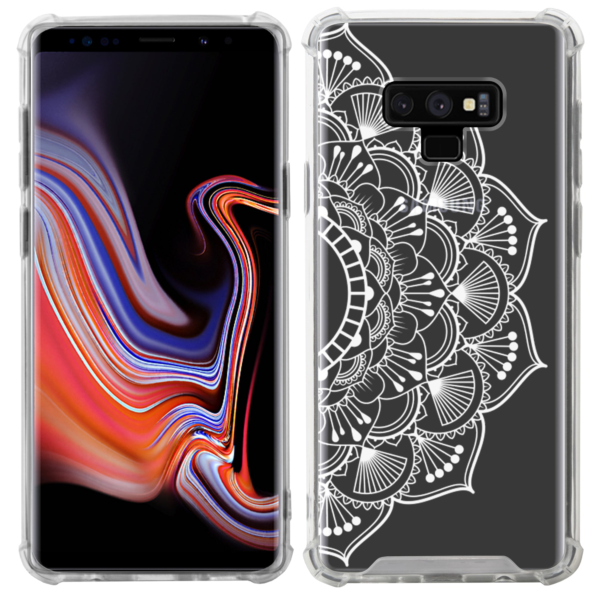 Für (Samsung Galaxy Note 9) schmale robuste klare Stoßstange Flex TPU Hülle SET12 - Bild 84 von 141