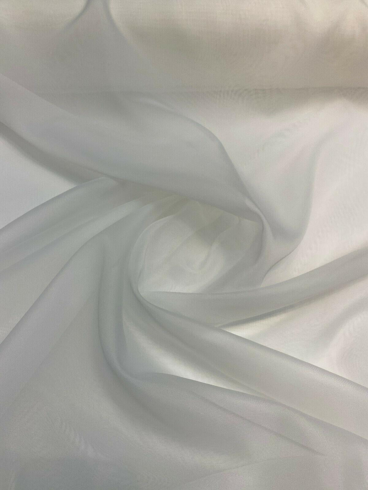 Off-White Sheer Voile 120'' Wide Drapery Fabric By The Yard ...