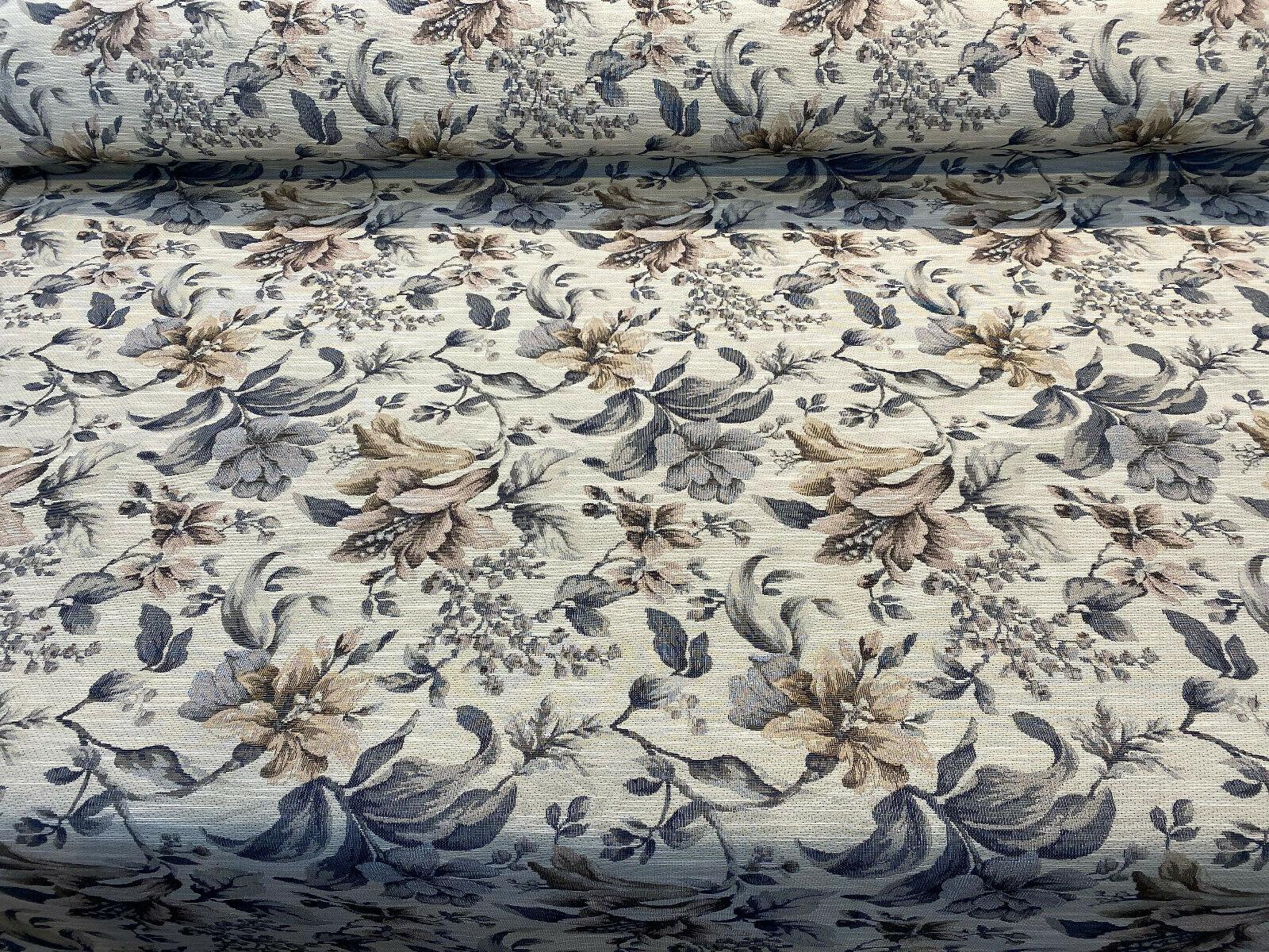 Riverside Aubusson Floral Tapestry Beige Upholstery Fabric – Affordable ...
