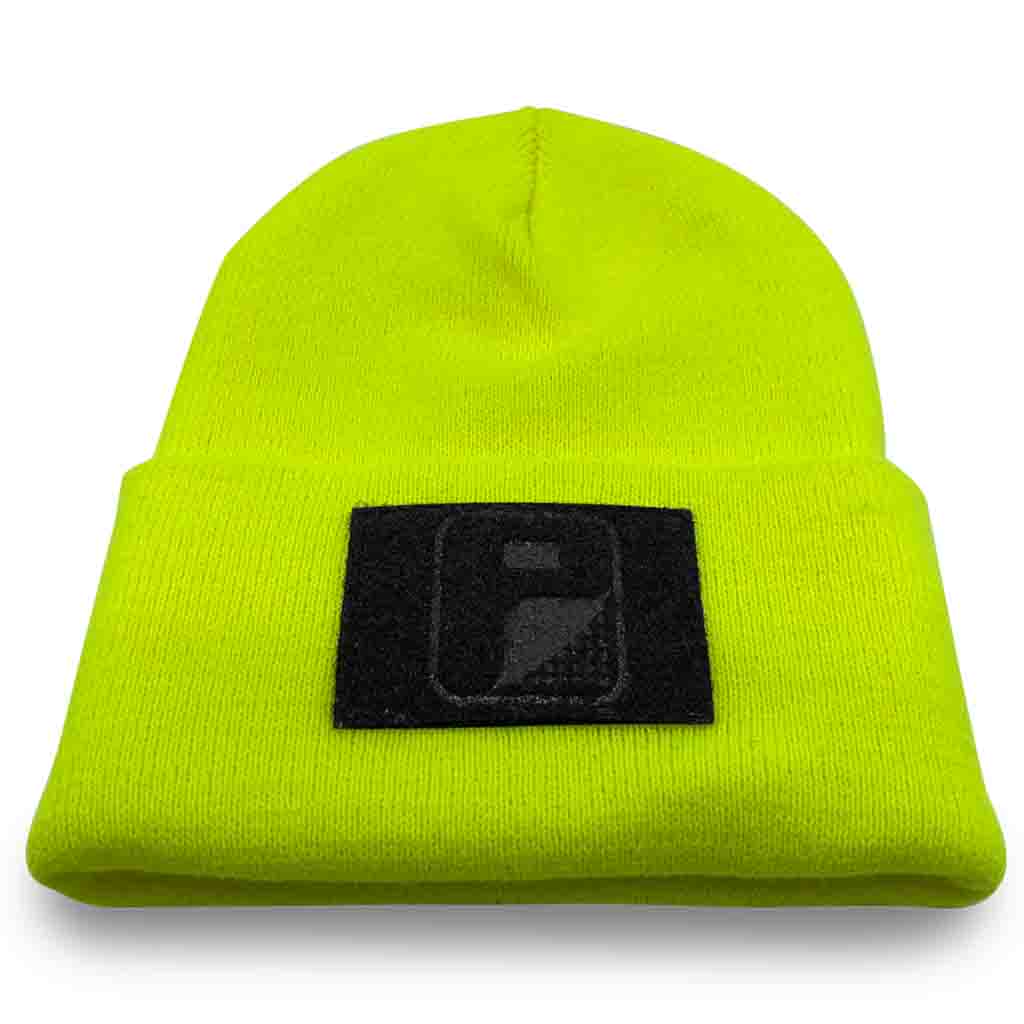 Beanie Pull Patch Cap By Flexfit - Dark Grey