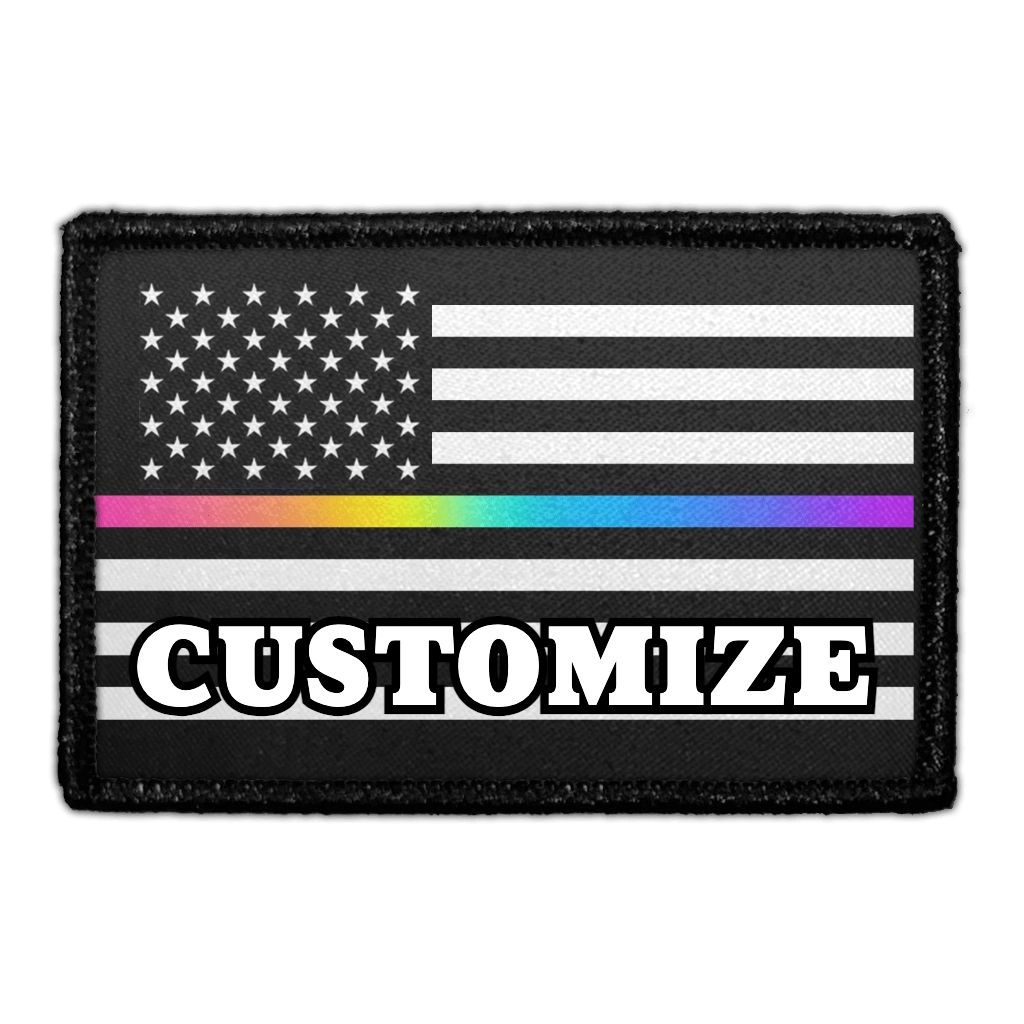 CUSTOM - LGBTQ+ US FLAG - Removable Patch