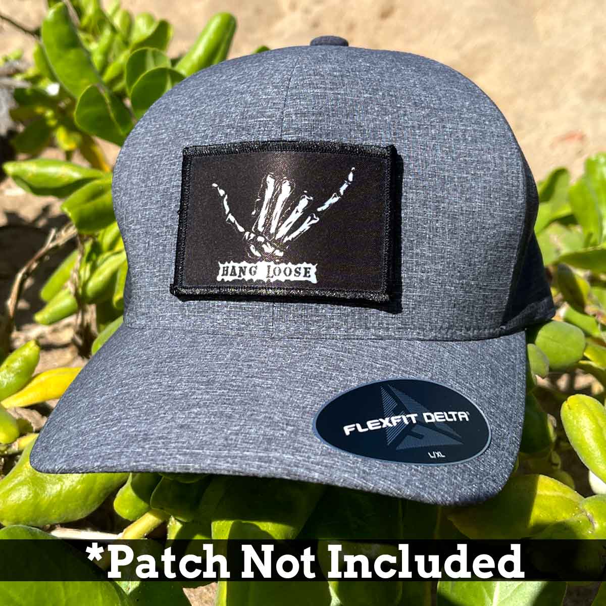 Black - Delta Premium Patch Pull Hat by Flexfit