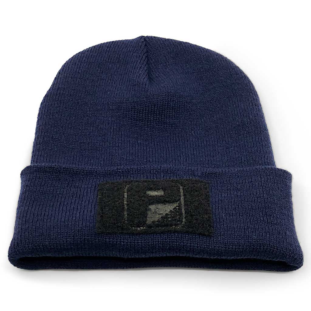 Beanie Pull Patch Cap By Grey Flexfit - Dark