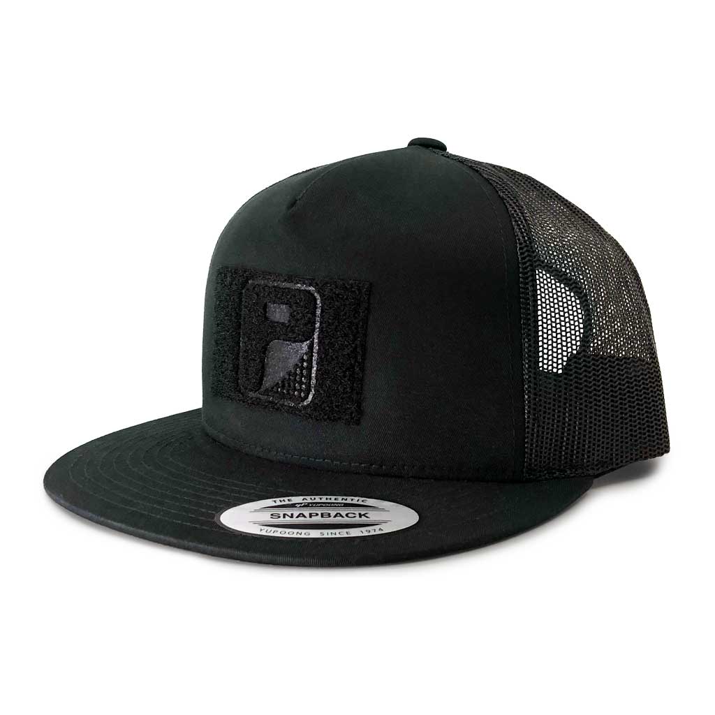 MULTICAM® Classic Trucker - Flat Bill - Pull Patch Hat by SNAPBACK - Camo  and Black | Snapback Caps