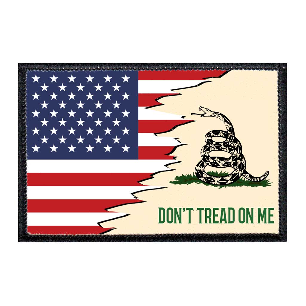 Don't Tread On Me - Toy Block - Removable Patch