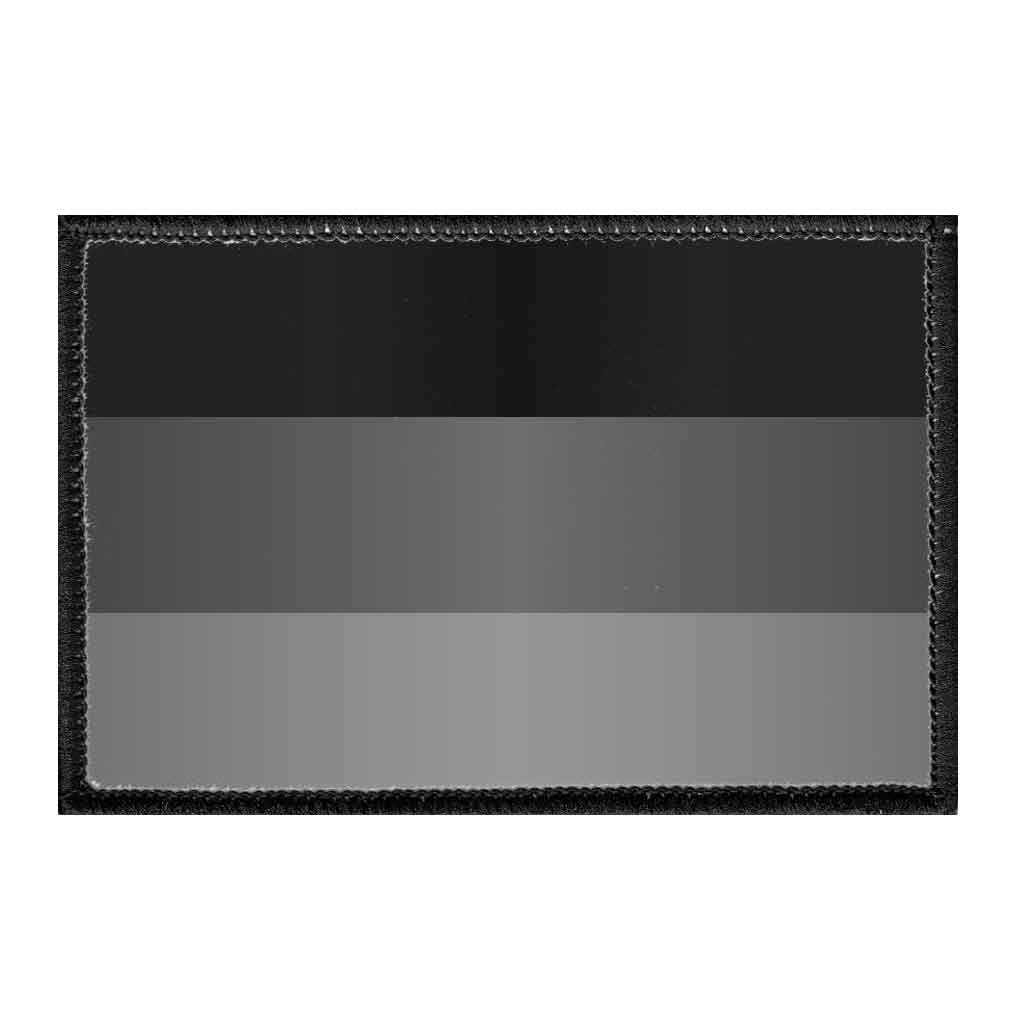 Poland Flag Removable and Patch - Black White 