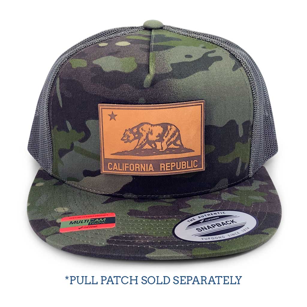 MULTICAM® Classic Pull - - Flat Hat SNAPBACK Bill - Patch Trucker C by