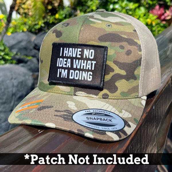 MULTICAM® Retro Trucker Pull Patch Hat by SNAPBACK - Tropical Camo & Green