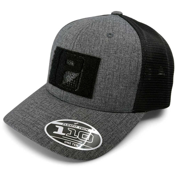 2-Tone - Melange Dark Grey and Delta Premium Charcoal Flexfit Hat by 