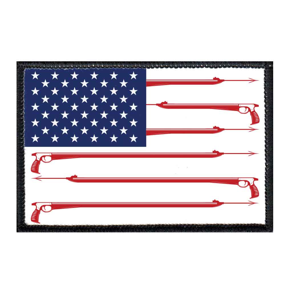 Fish Hook American Flag Fishing Embroidered Kuwait