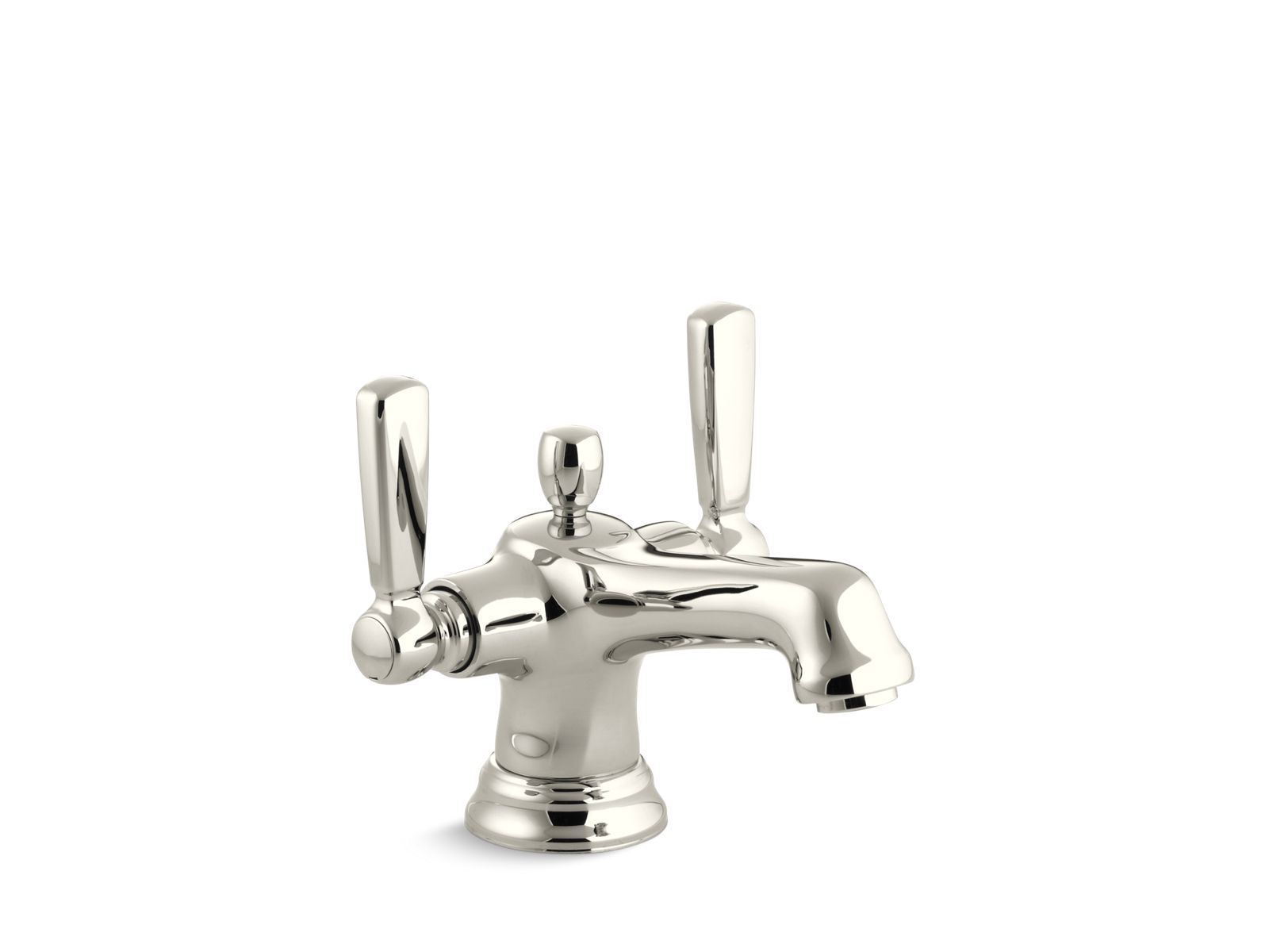 bathroom sink faucet with escutcheon