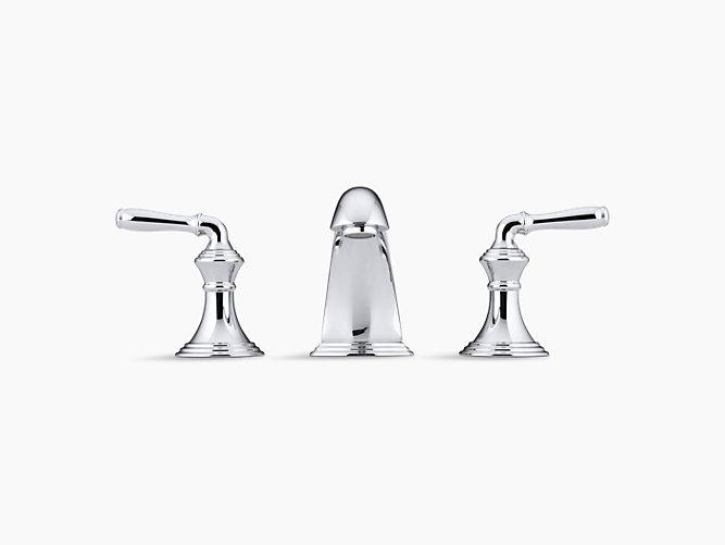Devonshire Widespread Two Handle Bathroom Sink Faucet With Drain