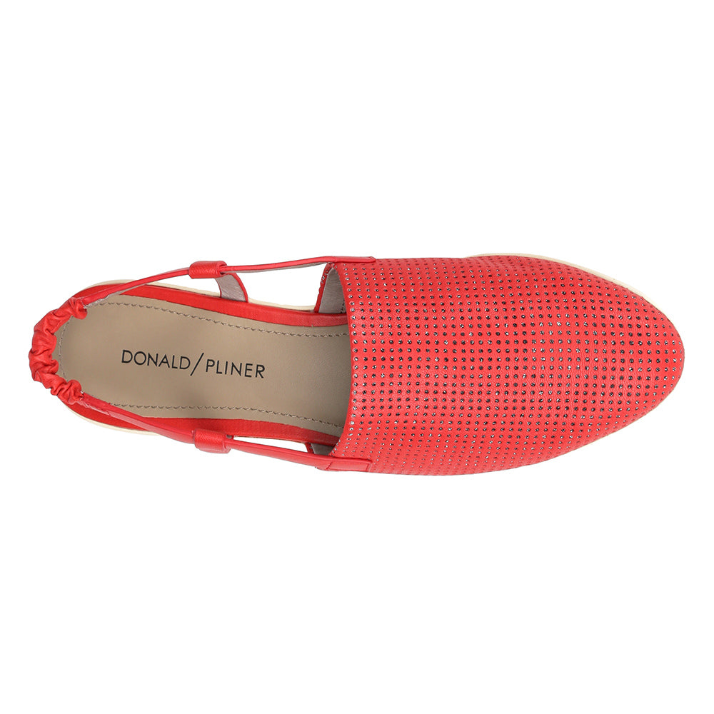 perforated leather flats