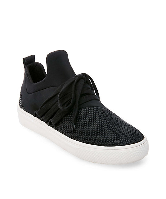 steve madden lancer black sneakers