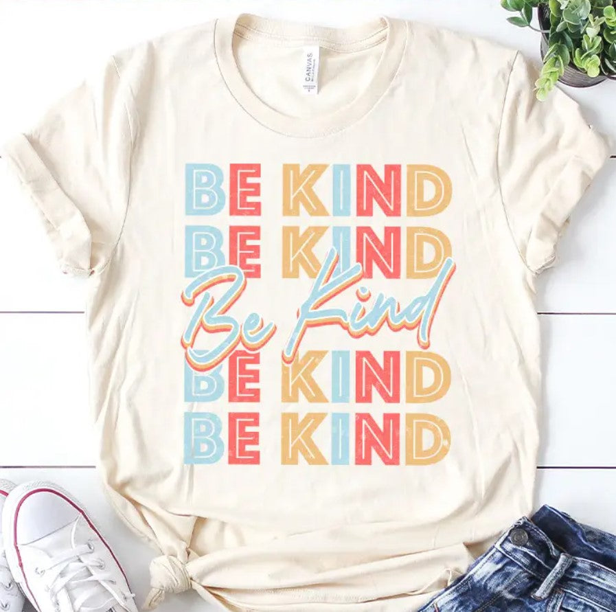 Retro Be Kind Graphic Tee - North Threads