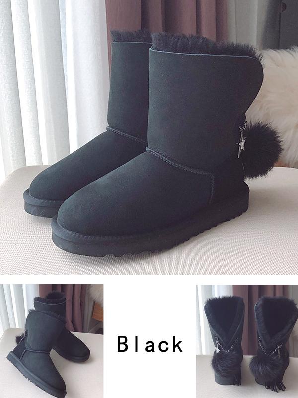 uggs with fur ball