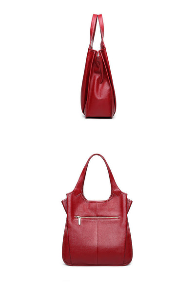 Latest Style Genuine Leather Handbag Ladies Tote Bag